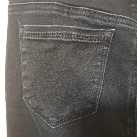 1822 Denim Skinny Women's Black Denim Stretch Jeans Size 4 Basic Classic Work - Picture 10 of 11
